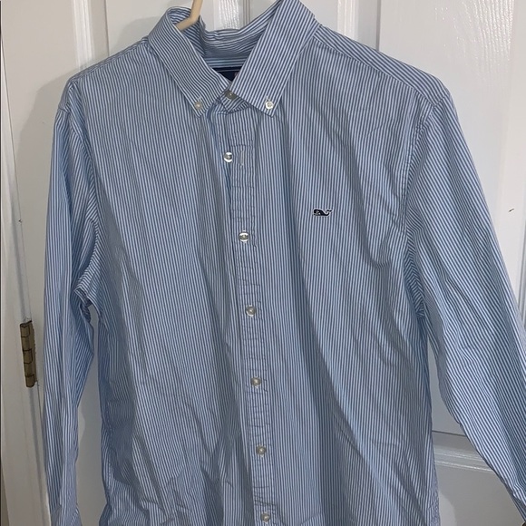Vineyard Vines Large Stripped Button Down Slim Fit - Picture 2 of 5